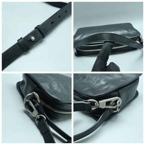 100% Authentic GUCCI Morpheus Black Leather Satchel 1189-121224 - Picture 9 of 12